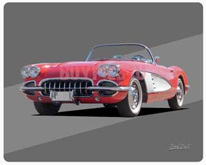 Mousepads Motive US-Cars (Corv)